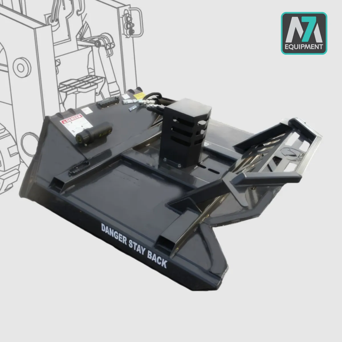 CID X-treme Duty Piston Brush Cutter 78" 27-35gpm, Mulching Teeth - Image 2