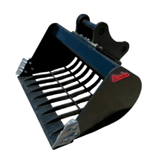 Utilitough excavator sifting bucket